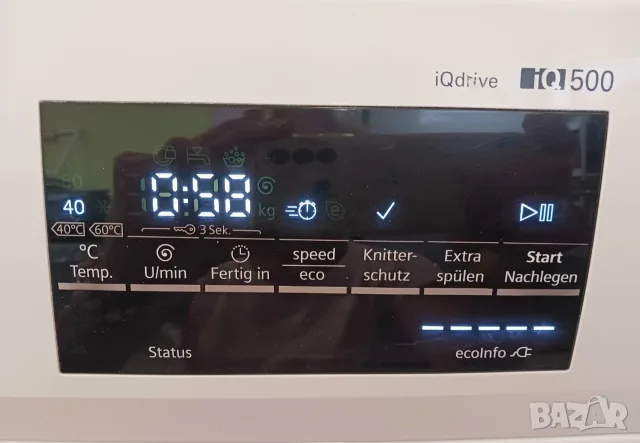 Инверторна пералня SIEMENS IQ 500, снимка 4 - Перални - 55845947