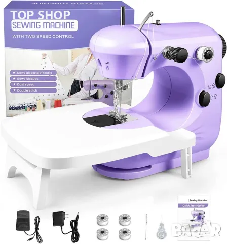 Нова преносима ръчна Шевна машина с 2 скорости за начинаещи пътуване, снимка 4 - Други стоки за дома - 49641901