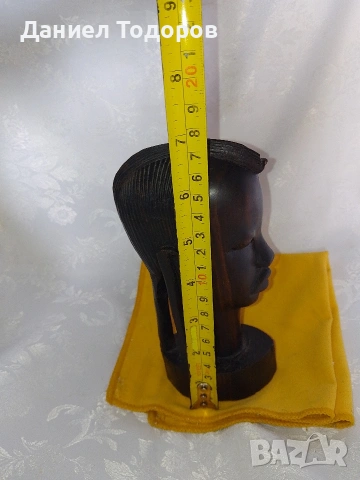 Африканска Дървена Фигура , Абанос., снимка 10 - Декорация за дома - 53246383