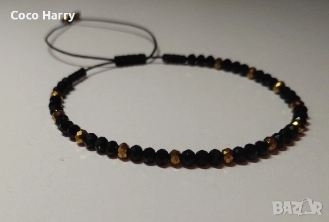 Гривна с фасетирани мъниста Хематит, снимка 4 - Подаръци за мъже - 53741849