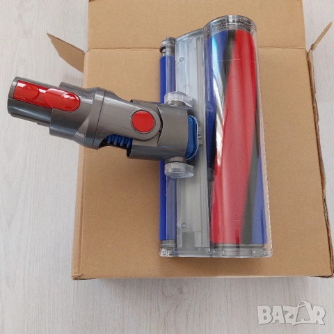 Почистваща глава Soft Roller за Dyson V7, V8, V10, V11, V15 – за твърди подове, снимка 2 - Прахосмукачки - 53605522