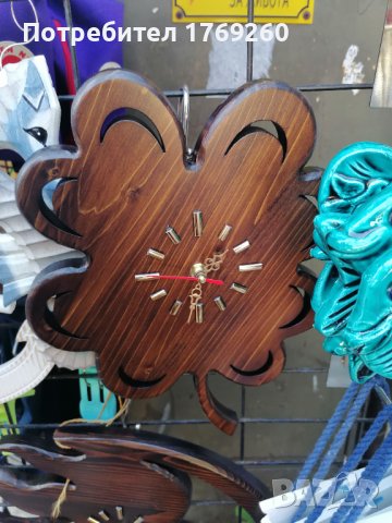Продавам дървен часовник Детелина! , снимка 1 - Декорация за дома - 41823468