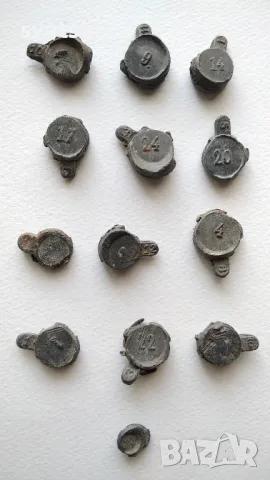 Колекция стари оловни ЖП печати - пощенски / транспортни пломби , снимка 2 - Колекции - 47927175