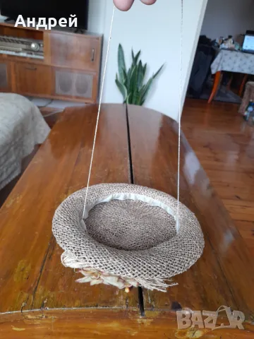 Стара дамска шапка #4, снимка 5 - Шапки - 47666595