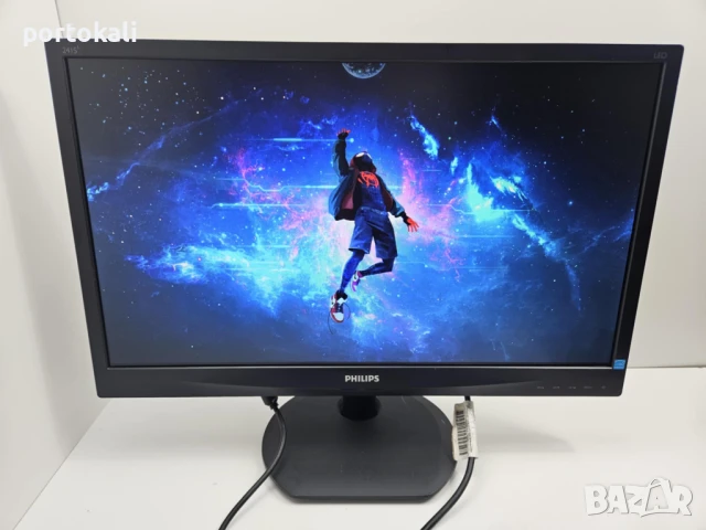 +Гаранция! IPS Монитор Philips 241S4L 24" инча + кабели, снимка 3 - Монитори - 50986589