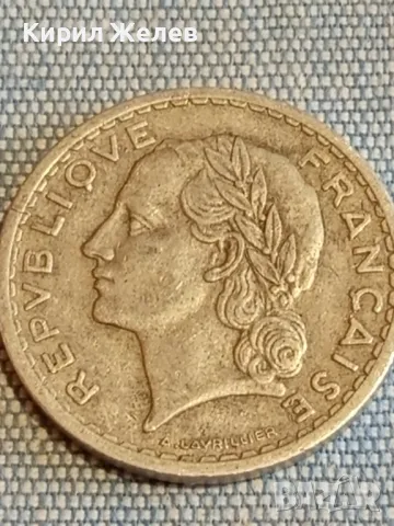 Две монети 5 франка 1950г. Франция - 50 пфенинг 1921г. Дойче райх за КОЛЕКЦИЯ ДЕКОРАЦИЯ 31827, снимка 4 - Нумизматика и бонистика - 48627288