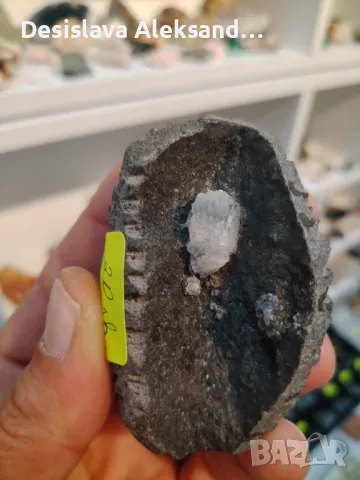 Геода апофилит от Индия , снимка 2 - Колекции - 49675363