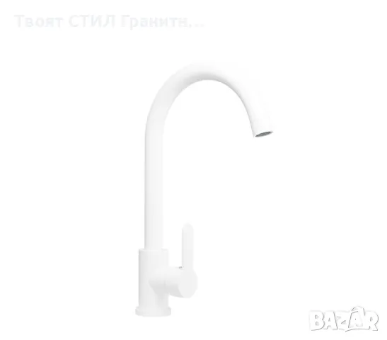 Бял гранитен смесител за кухня - Модел 5600, снимка 6 - Смесители - 48614935