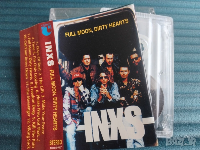 INXS – Full Moon, Dirty Hearts - Unison / Унисон - аудио касета музика