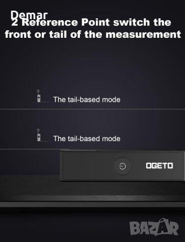 Акумулаторна лазер за измерване, мини портативен инструмент OGETO, снимка 3 - Шублери - 41715541
