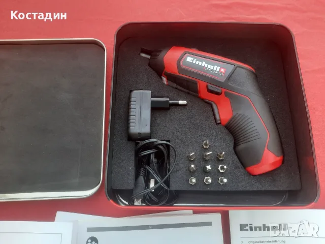 Акумулаторна отвертка, 3.6V,  Einhell TE-SD 3.61 Li-Ion батерия 1.5Ah, снимка 2 - Винтоверти - 55989300