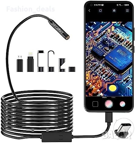 Нов едноскоп с 8 LED светлини за Android и iOS инспекционна камера мъж ремонт