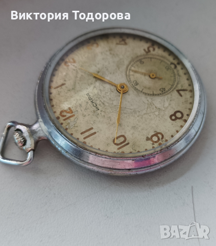 Джобен часовник ИСКРА (Молния) 17 камъка СССР , снимка 3 - Джобни - 36172342