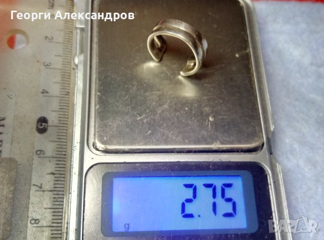 Шармантен СРЕБЪРЕН ПРЪСТЕН Подходящ и За ПРЪСТ на КРАК Оксидирано СРЕБРО 925 Ажурна ръчна изработка, снимка 5 - Антикварни и старинни предмети - 52776023