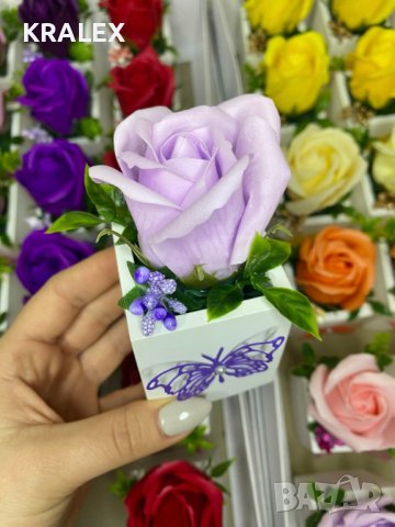Мини кашпи със сапунени рози , снимка 9 - Подаръци за рожден ден - 39317609
