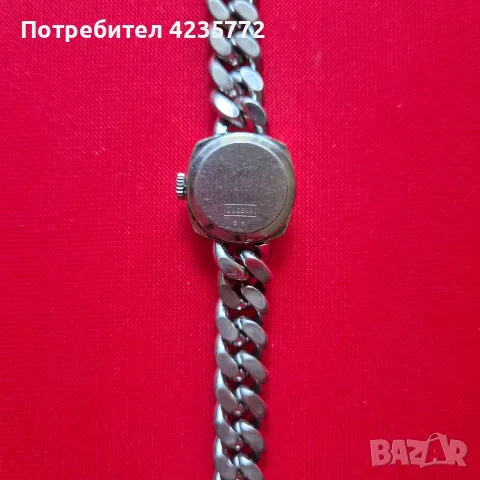 Оригинална посребрена механична дамска Dugena., снимка 3 - Дамски - 56077330