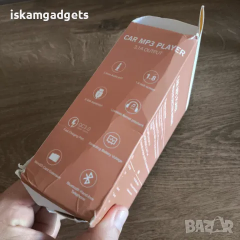 Трасмитер модулатор за автомобил FM Techstar® Bluetooth 4.0 AUX USB QC3.0 Display 1.8" MP3, снимка 2 - Аксесоари и консумативи - 47635058