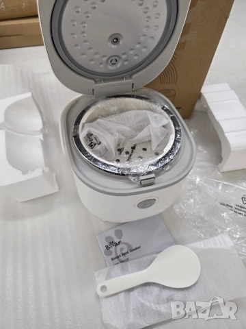 Оризовар 2л. Автоматичен уред за готвене на ориз, супа и каша, снимка 12 - Други - 52392557