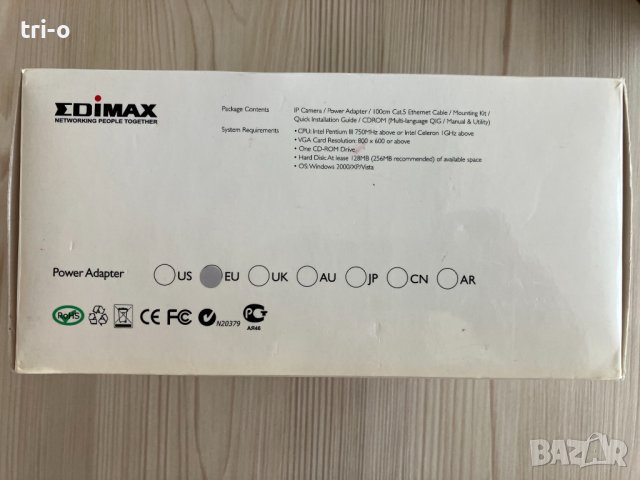 IP Камера EDIMAX IC-3010, снимка 4 - IP камери - 41550806