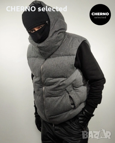 Мъжки пухен елек с качулка MANGO Hooded Puffer Vest – размер XXL, снимка 4 - Якета - 53772970