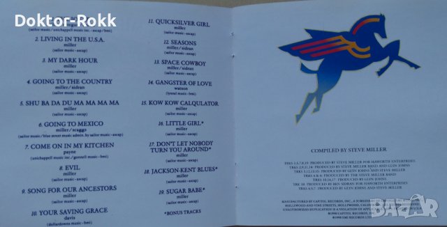 Steve Miller Band – The Best Of 1968 - 1973 (1990, CD), снимка 4 - CD дискове - 41603024