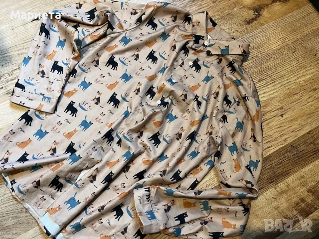 За любителите на котки Две дамски ризи с котки , снимка 7 - Ризи - 50297592