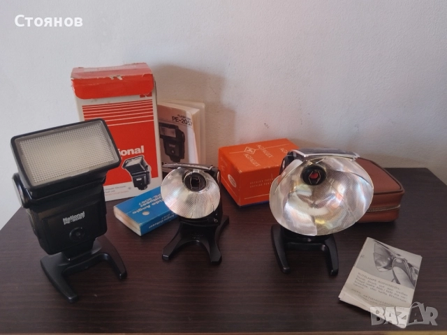 Ретро светкавици за камери AGFALUX, National, Zeiss Ikon, др. , снимка 5 - Светкавици, студийно осветление - 48961441