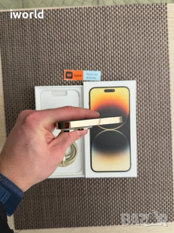 КАТО НОВ❗️ iphone 14PRO MAX ❗️Лизинг от 15E/мес ❗️MAX Gold златен, снимка 7 - Apple iPhone - 53455017