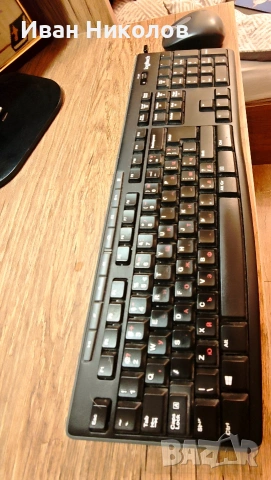 Безжичнен / USB комплект мишка с клавиатура! Logitech, снимка 3 - Клавиатури и мишки - 53741619