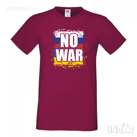 Мъжка тениска NO WAR,Укркайна, против Войната, снимка 4 - Тениски - 36124401