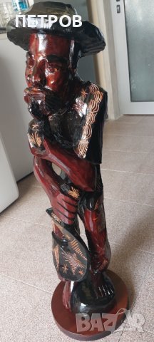 Уникална голяма статуя статуетка дърво, снимка 4 - Статуетки - 40940576