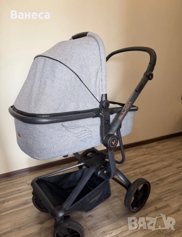 Детска количка Cangaroo Ellada 3в1 сив, снимка 2 - Детски колички - 52597730