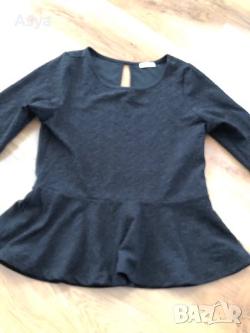 Черна блуза  тип риза , снимка 3 - Ризи - 40934718