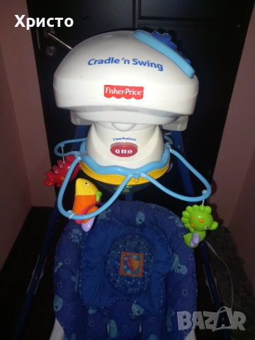 Бебешка люлка/шезлонг Fisher Price, снимка 4 - Детски шезлонги - 53291825
