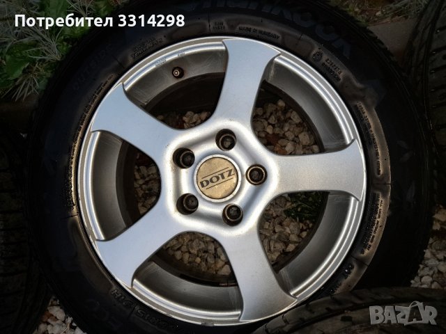 лети джанти 15'' 5/114,3 с цо 67,с летни гуми 195/65/15