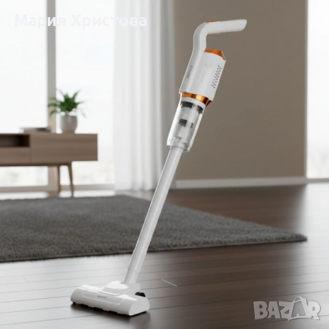 Акумулаторна домакинска ръчна прахосмукачка с 5 накрайника, снимка 5 - Прахосмукачки - 53583817