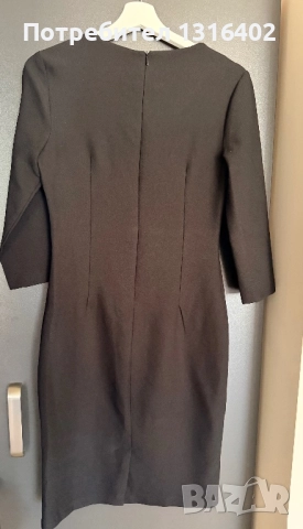 Черна офис рокля размер XS/S, снимка 4 - Рокли - 51794111