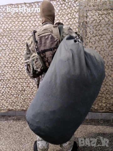 Огромен Военен Сак (Морски тип) – Брутално здрав Брезент, Холандия, снимка 5 - Сакове - 36672155
