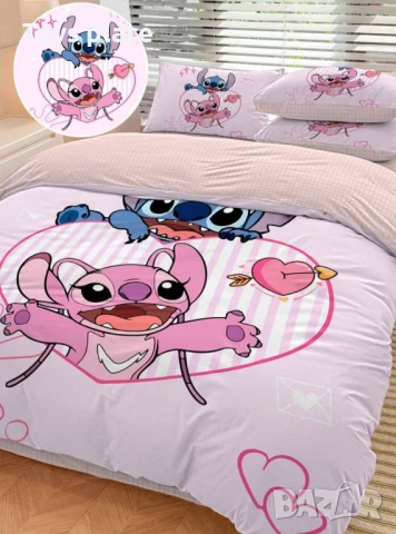 Спален комплект 2 части Лило и Стич Lilo and Stitch 135*200см , снимка 4 - Спално бельо и завивки - 50822394