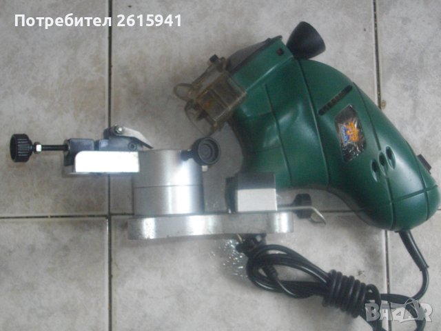 130 Вата Холандска Професионална Ел.Машина Заточване Вериги-Почти Нова-Top Craft-0-30 Градуса-Отличн, снимка 1