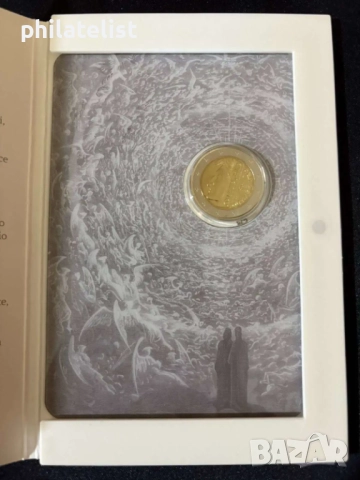 Сан Марино 2015 – 2 евро - 750 години от рождението на Данте Алигиери BU, снимка 3 - Нумизматика и бонистика - 52022318