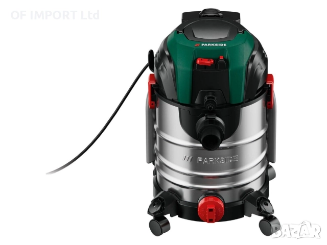 Прахосмукачка за Сухо и Мокро Почистване PARKSIDE 1600W 20L, снимка 4 - Прахосмукачки - 52748264