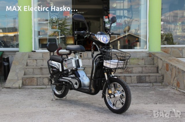 Електрически скутери тип мотопед MaxMotors EBZ16 600W/48V/12Ah, снимка 4 - Мотоциклети и мототехника - 41827580