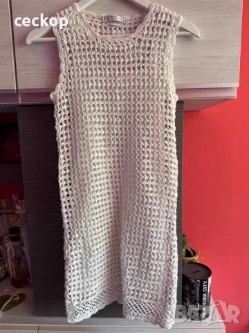 Рокля Mango памучна