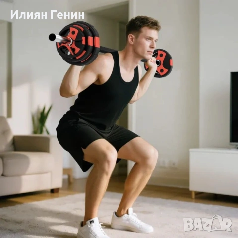 Комплект щанги SPORTNOW 20 кг, , снимка 11 - Фитнес уреди - 53461342