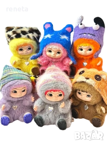 Играчка wakuku, Fuzzy Trendy Fun Party Series, Плюшена, Мистери пакет, 15 см, снимка 2 - Плюшени играчки - 51889087