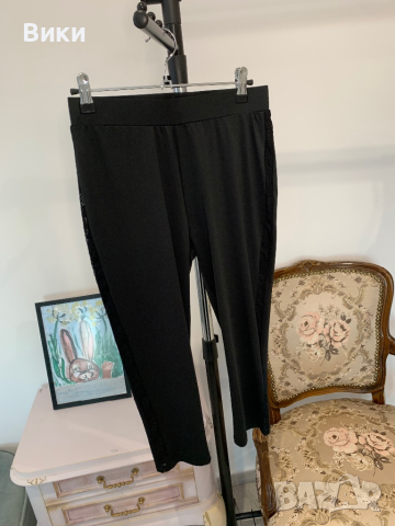 Черен клин с дантела в размер М, снимка 7 - Клинове - 44922585