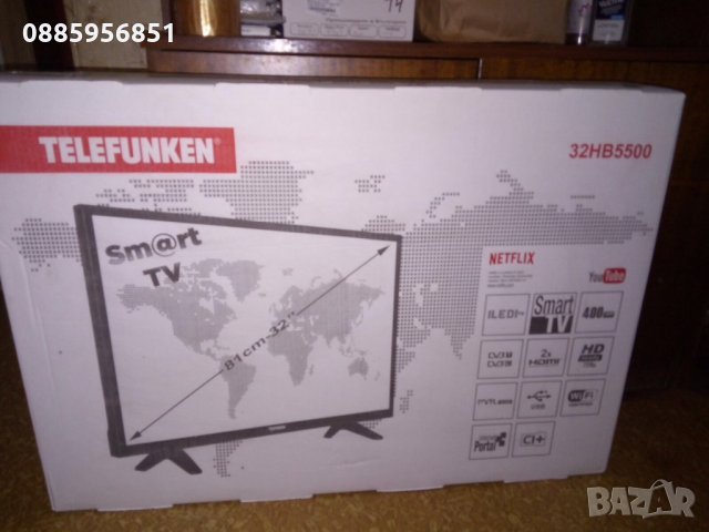 Продавам за части телевизор LED Smart-TV TELEFUNKEN 32HB5500, снимка 1 - Части и Платки - 35670219