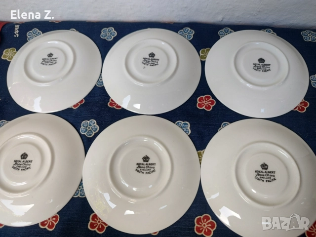 Royal Albert South Pacific - рядък сервиз, снимка 16 - Чаши - 52199669