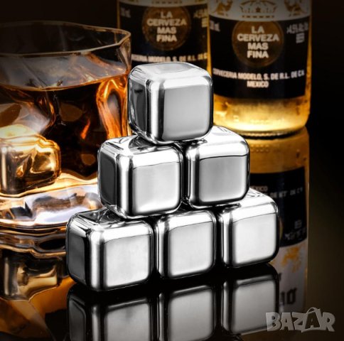 Кубчета за Изстудяване Whiskey Stones Камъни за Уиски Whisky Stones Неръждаема Стомана 30 Грама Брой, снимка 11 - Форми - 41373363